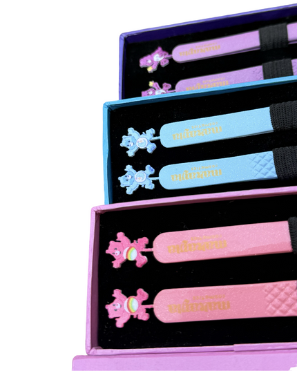 🌈💖 Cheer Bear Duo FIBER TIP Tweezers + Luxury Box – Care Bears Collection ON SALE $17 OFF