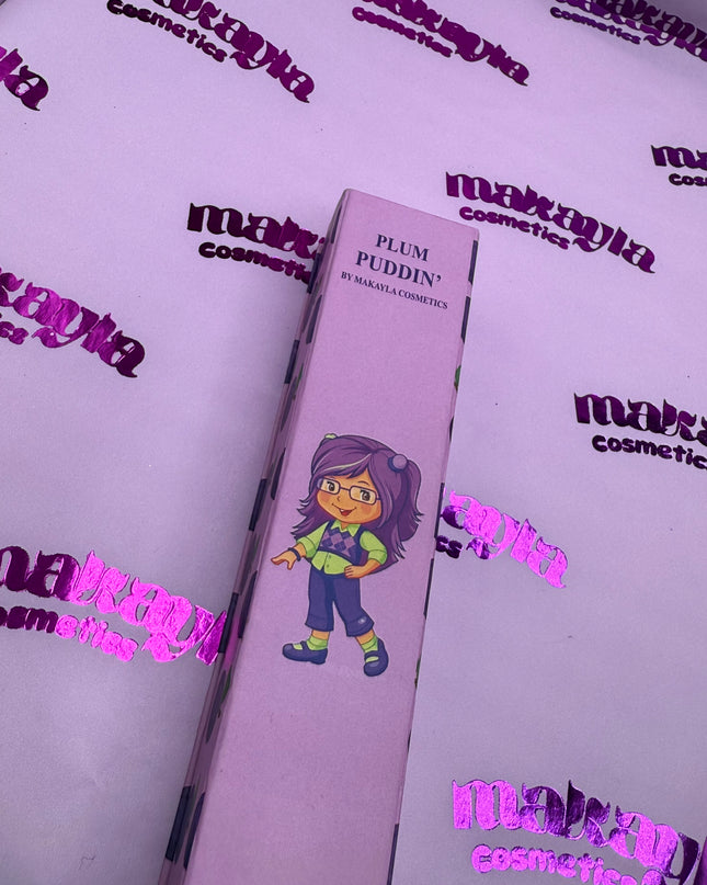 🍇 Plum Puddin’ Tweezers + Luxury Box – Strawberry Shortcake Collection