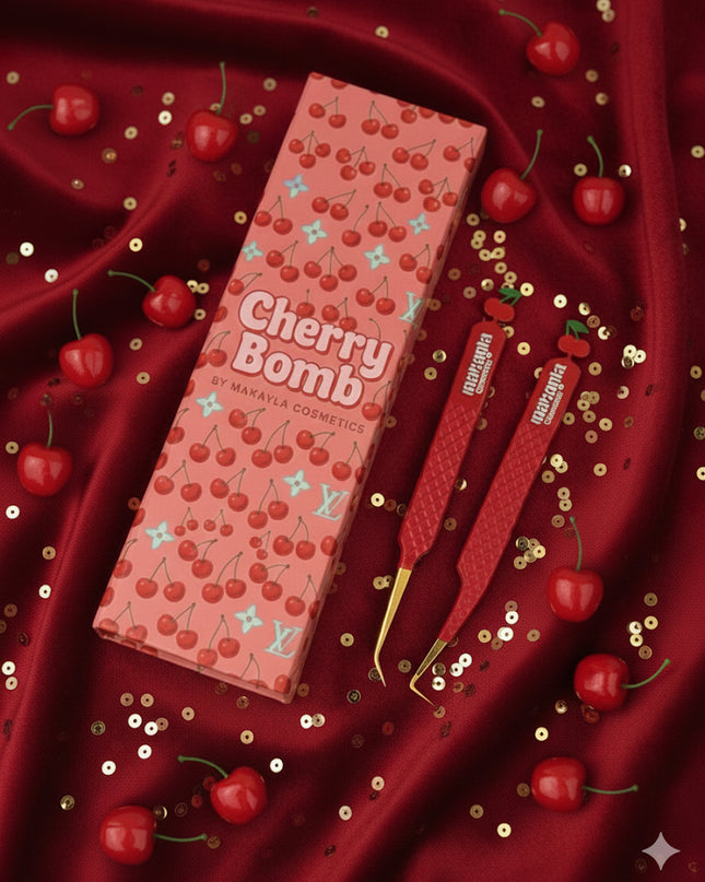 🍒 Cherry Bomb Duo Tweezers + Luxury Box