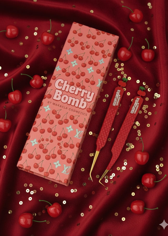 🍒 Cherry Bomb Duo Tweezers + Luxury Box