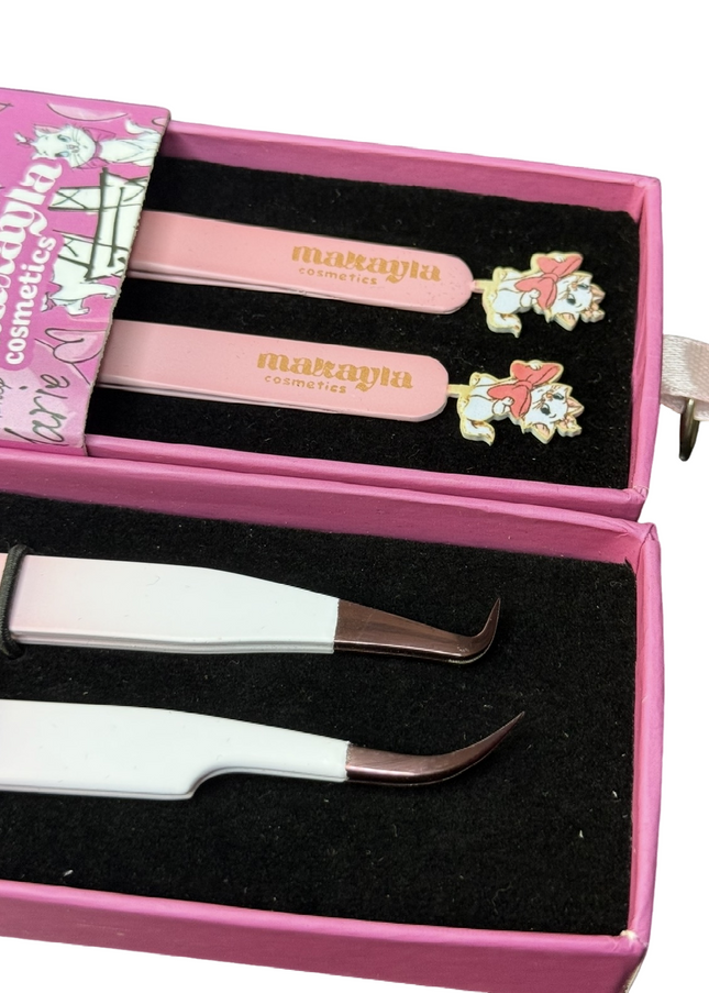 Marie Duo FIBER TIP Tweezers + Luxury Box