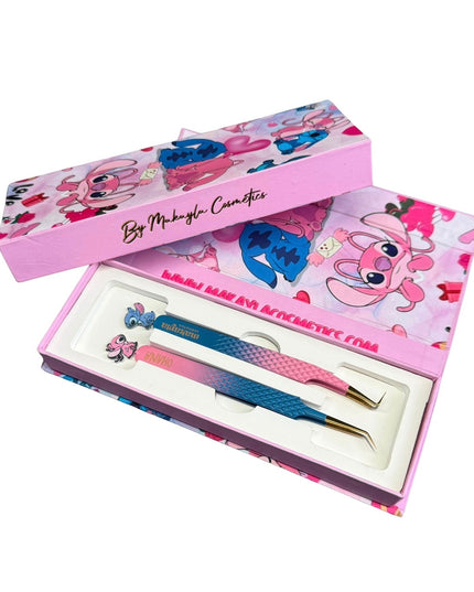 stitch and Angel Duo FIBER TIP Tweezers & LIMITED edition box