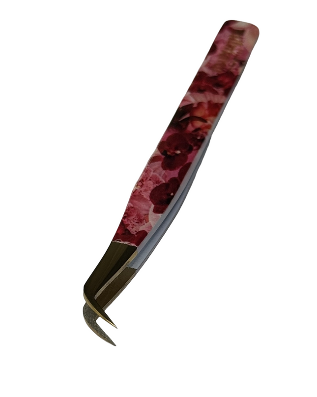 Wild Orchid FIBER TIP Tweezers + Luxury Box
