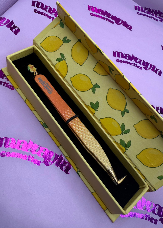 🍋 Lemon Meringue Duo Tweezers + Luxury Box – Strawberry Shortcake Collection