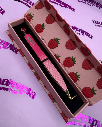 🍇 Raspberry Tart Duo Tweezers + Luxury Box – Strawberry Shortcake Collection