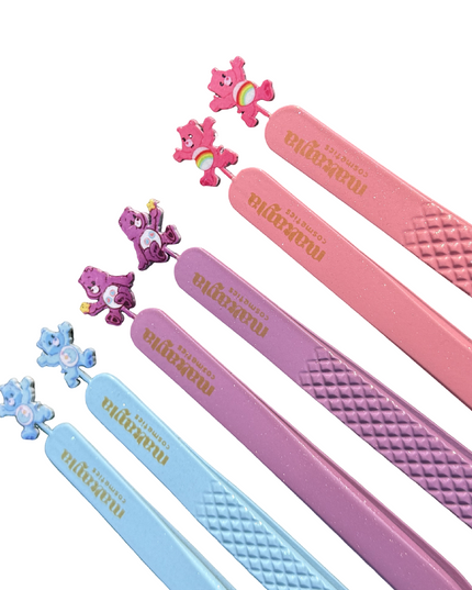 🌈💖 Cheer Bear Duo FIBER TIP Tweezers + Luxury Box – Care Bears Collection ON SALE $17 OFF
