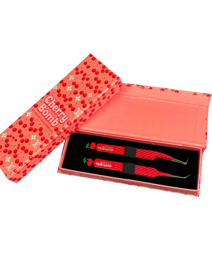🍒 Cherry Bomb Duo Tweezers + Luxury Box