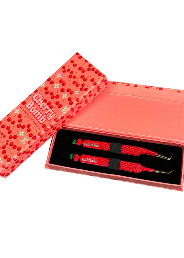🍒 Cherry Bomb Duo Tweezers + Luxury Box